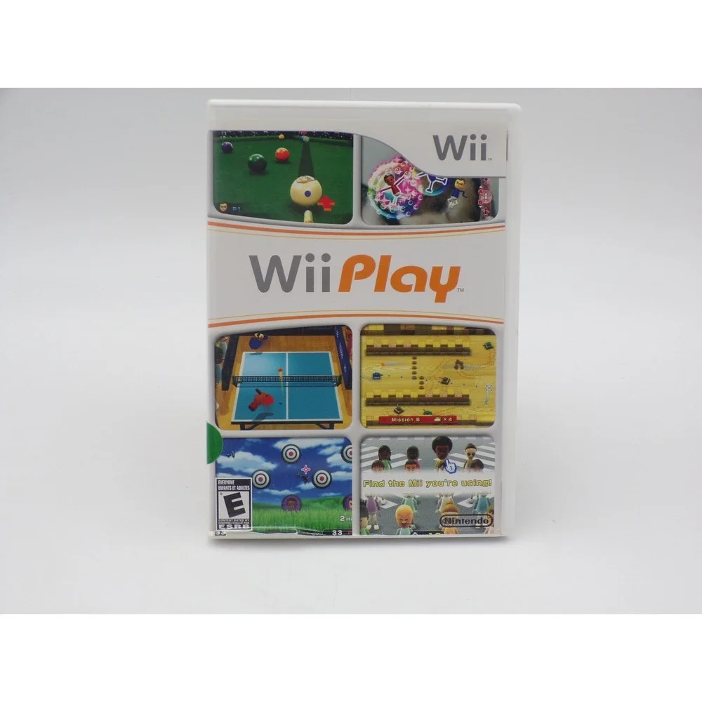 Nintendo Wii Play Video Game USA White Case Manual Included 2007 E Rated